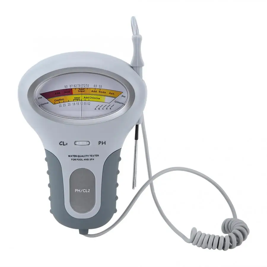 

Water Quality Tester PH/CL Meter CL2 Chlorine Tester Water Detector for Swimming Pool Aquarium CL/CL2 Meter