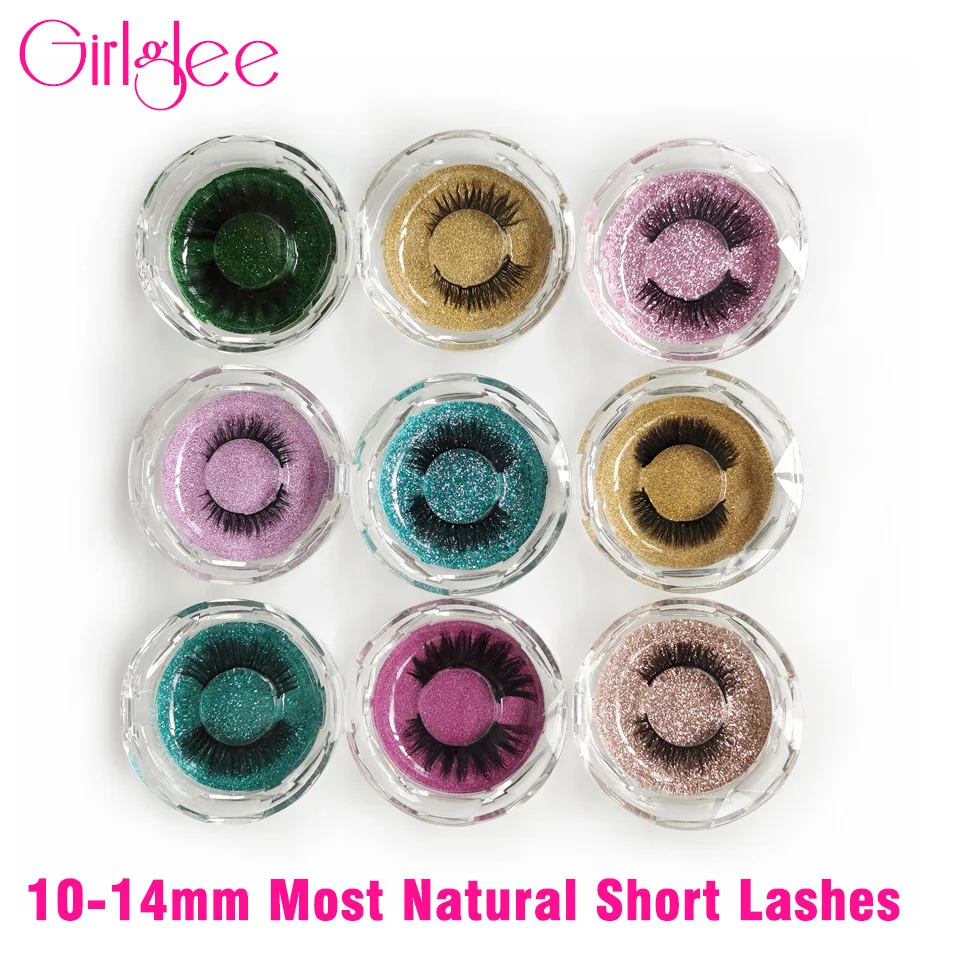 Natural Lashes Short 3D Mink Lashes Makeup 4 Eyelashes