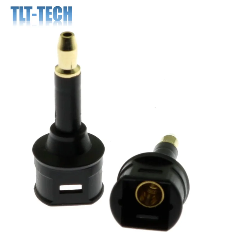 

2PCS Digital Fiber Optic Toslink Female to 3.5mm Toslink Mini Male Adapter for Audio