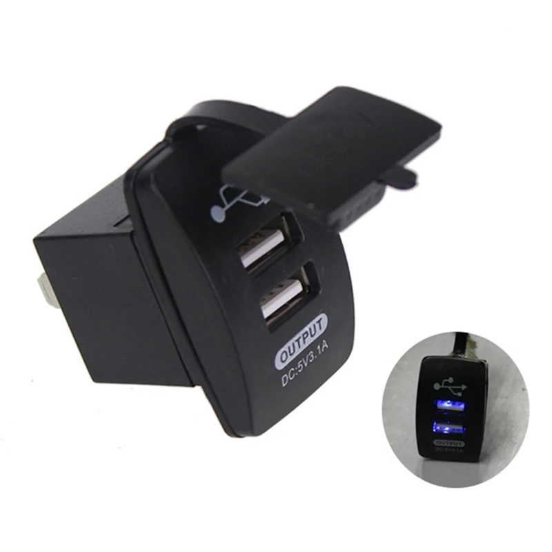 Универсальная Розетка для автомобильного прикуривателя USB зарядное устройство адаптер питания 12-24 в двойной порт 2 USB зарядное устройство авто аксессуары