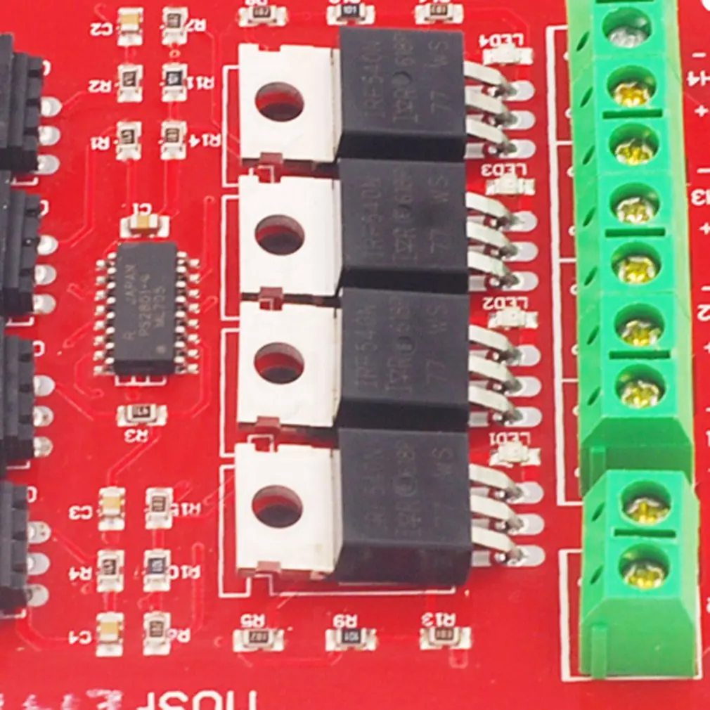 Электронный строительный блок четырехходовой переключатель MOSFET переключатель макетная плата IRF540 изолированный модуль питания