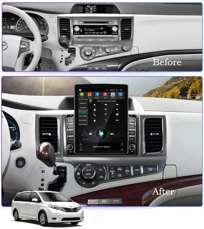 Car Radio Player For Toyota Sienna 