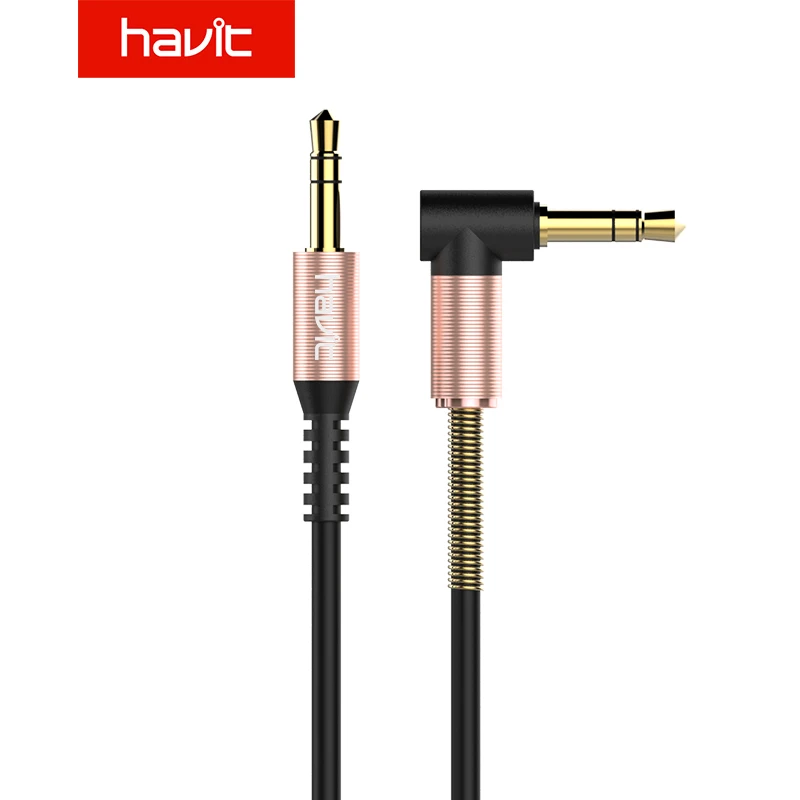 Male to Male Jack 3.5 mm Audio Aux Cable For Samsung S10 Car Headphone Speaker Wire Line Aux Cord Elbow Audio Cable 0.6m to 2.0m