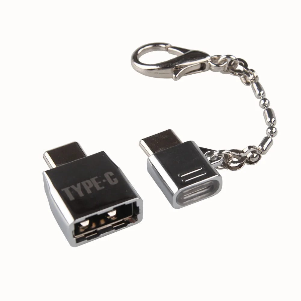 Набор адаптеров типа C Micro USB для type-C и USB для type-C OTG конвертер ключей из алюминиевого сплава