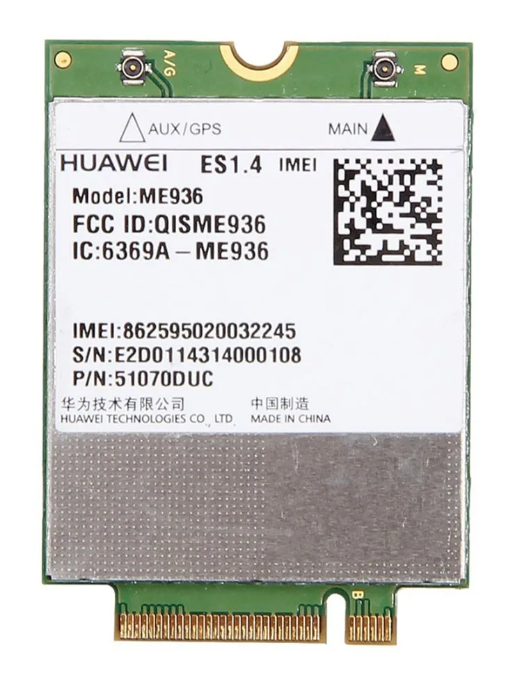 Huawei Me936 4g Lte Wcdma/hsdpa/hsupa/hspa+ Gprs/edge модули NGFF беспроводная Wifi карта Cdma внутренняя 3g высокоскоростная сеть автомобиля