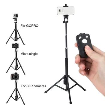 

3in1 Bluetooth Remote Shutter Handle Selfie Stick Mini Table Tripod For IOS Android Iphone Samsung Smartphone Gopro
