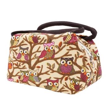 

Owl Thermal Insulated Tote Picnic Lunch Cool Bag Cooler Box Handbag Pouch Lunch Bag Women Lunch Bag