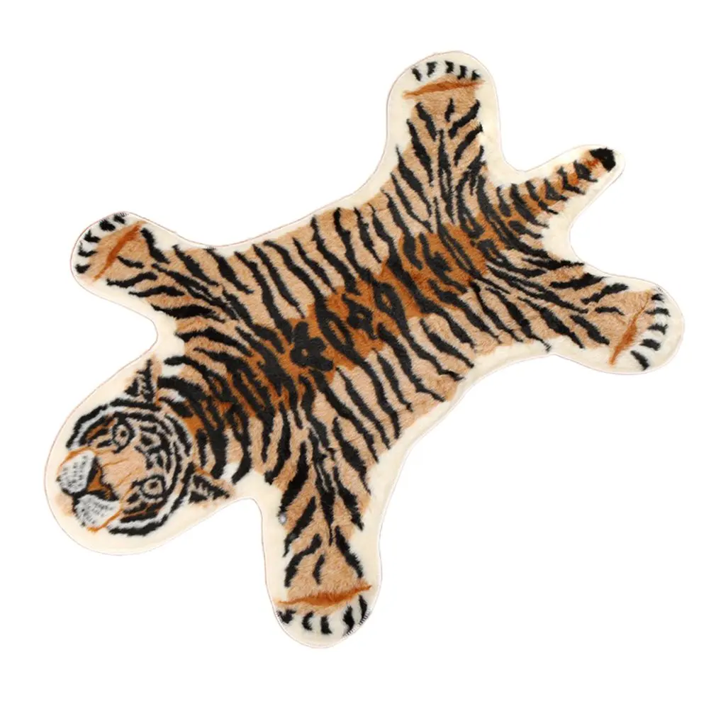 

Animal Imitation Cowhide Carpet Nordic Style Imitation Tiger Pattern Living Room Bedroom Short Hair Washable Carpet