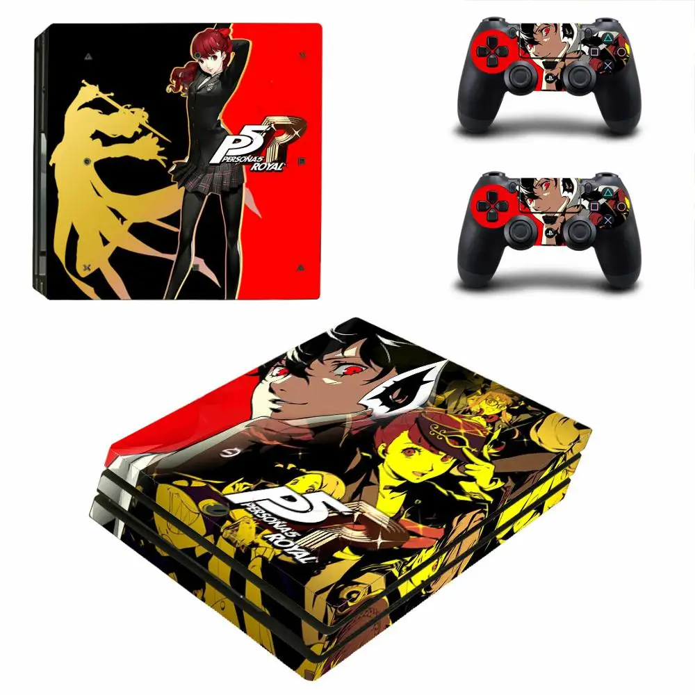 Игра Persona 5 The Royal PS4 Pro наклейка на кожу для консоли playstation 4 и 2 контроллеров PS4 Pro наклейка на кожу виниловая - Цвет: YSP4P-3818