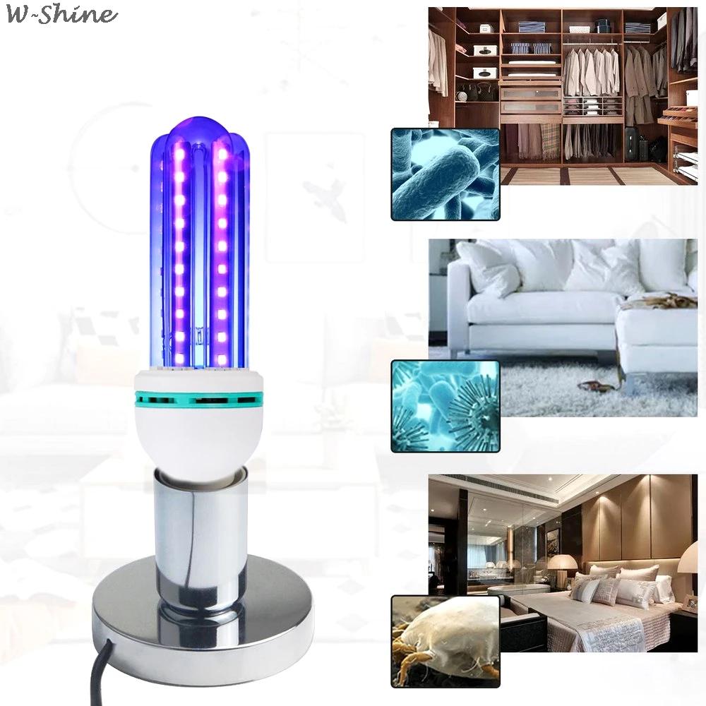 

UV Disinfection Lamp Quartz For Bactericidal Ultraviolet Light UVC Germicidal Sterilization CFL Kill Mites Deodorizer Ozone Lamp