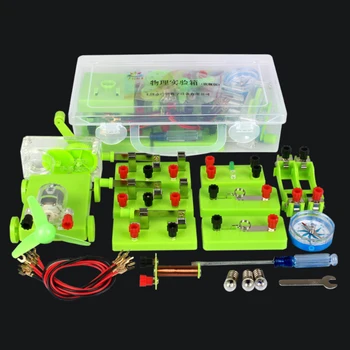 

Basic Circuit Electricity Magnetism Learning Kit Kids Educational Toys Protection DIY Assembly Physics Experiment Teaching Aid