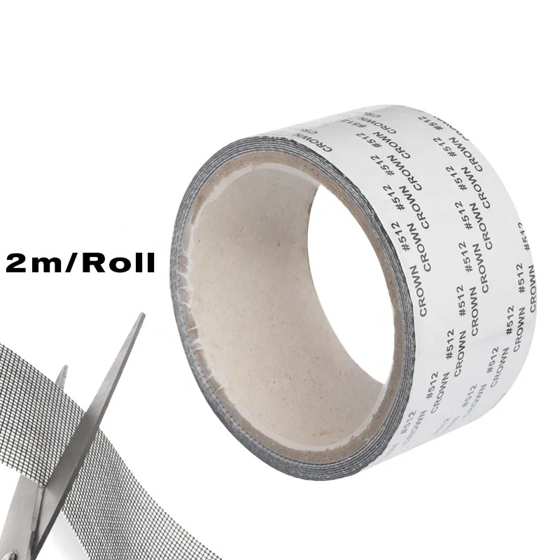5 200cm Transparent Anti Mosquito Mesh Sticky Door Window Screen Repair Tape Self adhesive Mesh Netting