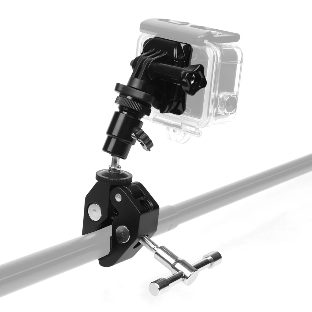 Acion аксессуары для камеры, фиксированный держатель с зажимом для GoPro Hero 7 6 5 4 3 для SJCAM Xiaomi Yi Eken, Экшн-камера