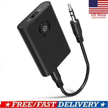 

Bluetooth 5.0 Transmitter and Receiver 2-in-1 Wireless 3.5mm Cars Home Adapter