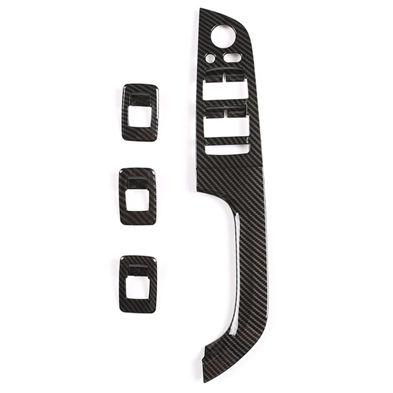 

4Pcs Car Window Lift Switch Button Panel Frame Cover Trim Decoration Sticker for Bmw 3 Series E90 2005-2012