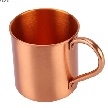 

Pure Copper Moscow Mule Mug Solid Smooth Without Inside Liner For Cocktail Coffee Beer Milk Water Cup Home Bar Drinkware Cool