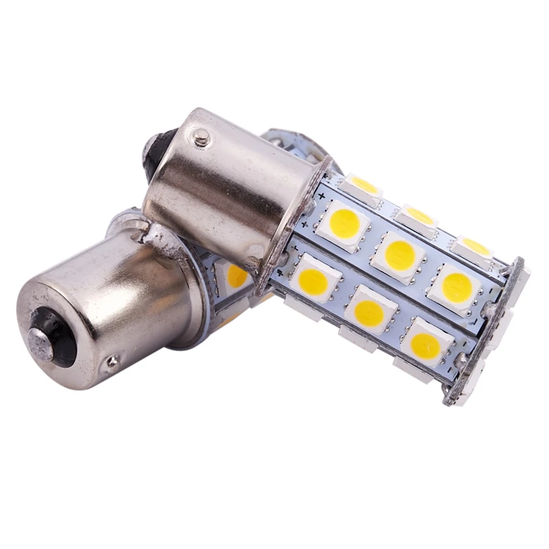 10X теплый белый 27 SMD светодиодный 1156 1141 1003 RV Кемпер трейлер интерьер Светильник лампы
