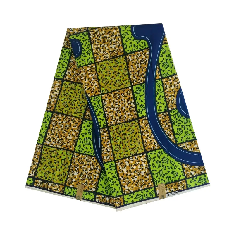 Настоящий голландский блок африканская восковая женская хлопок 6 ярдов/шт печать в ткани Анкара Африка платье ткань V-L 659