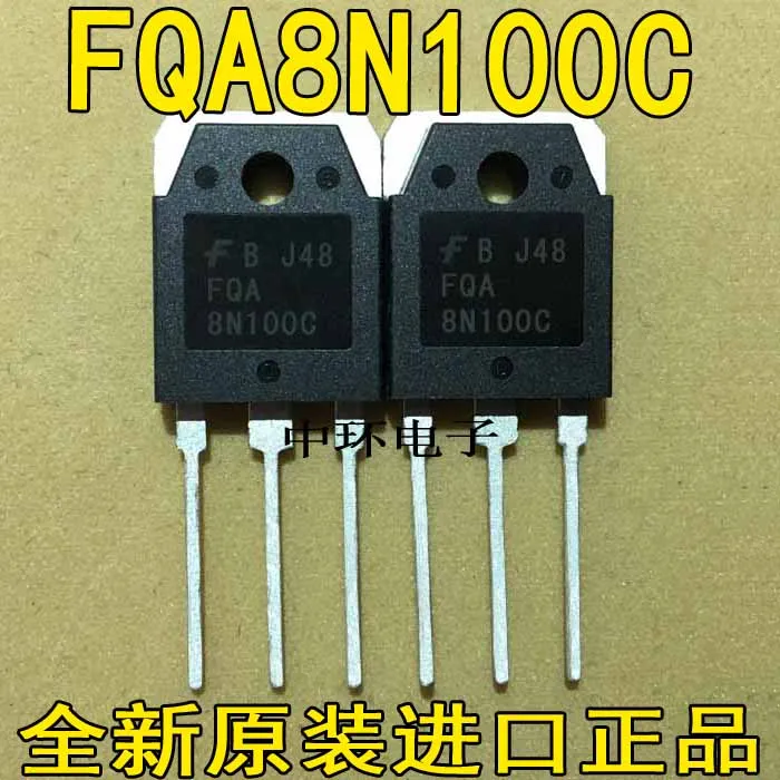 10 шт./лот FQA8N100C FQA8N100 8A 1000Vx m y