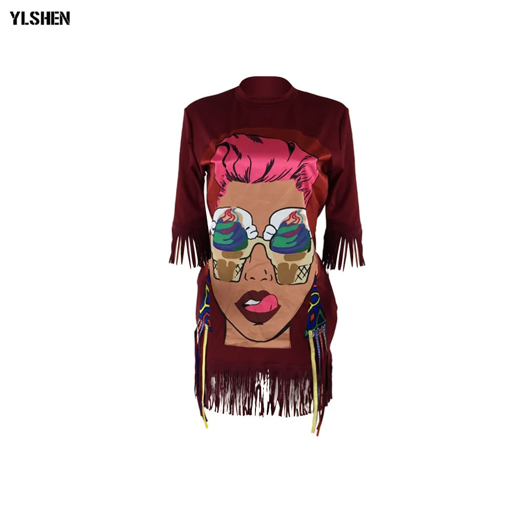 2020 Summer T Shirt Tee Dress Women V-neck Half Sleeve Cartoon Letter Print Slim Fashion Classic Above Knee Mini Dresses Outfits 22