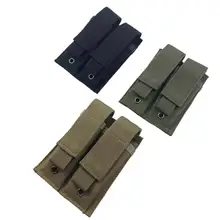 전술 molle 벨트 2 더블 권총 잡지 파우치 권총 mag 가방 홀더(China)