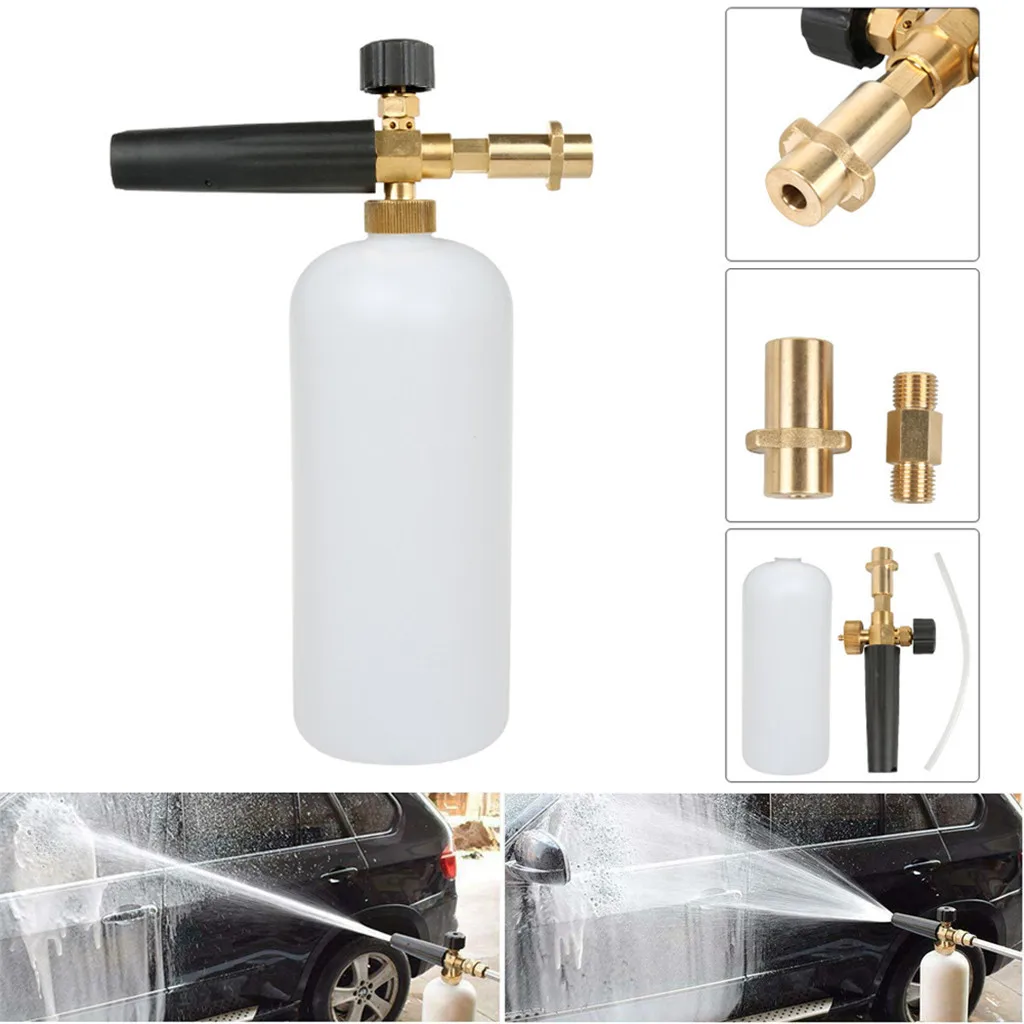 

Car Washer High Pressure Gun Foam Wash 1000 PSI High Pressure Snow Foam Lance Foam Cannon Foam Blaster Watering Can Car Wash