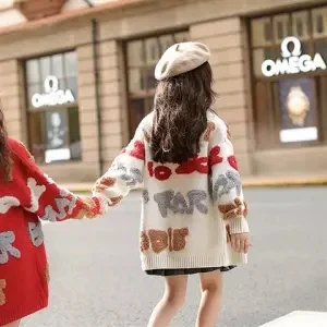 Style 2 Новинка; модный свитер для девочек-подростков; пальто; Детские плотные теплые куртки; Верхняя одежда; Высококачественная детская одежда; осенне-зимнее пальто для девочек - Цвет: Style 2