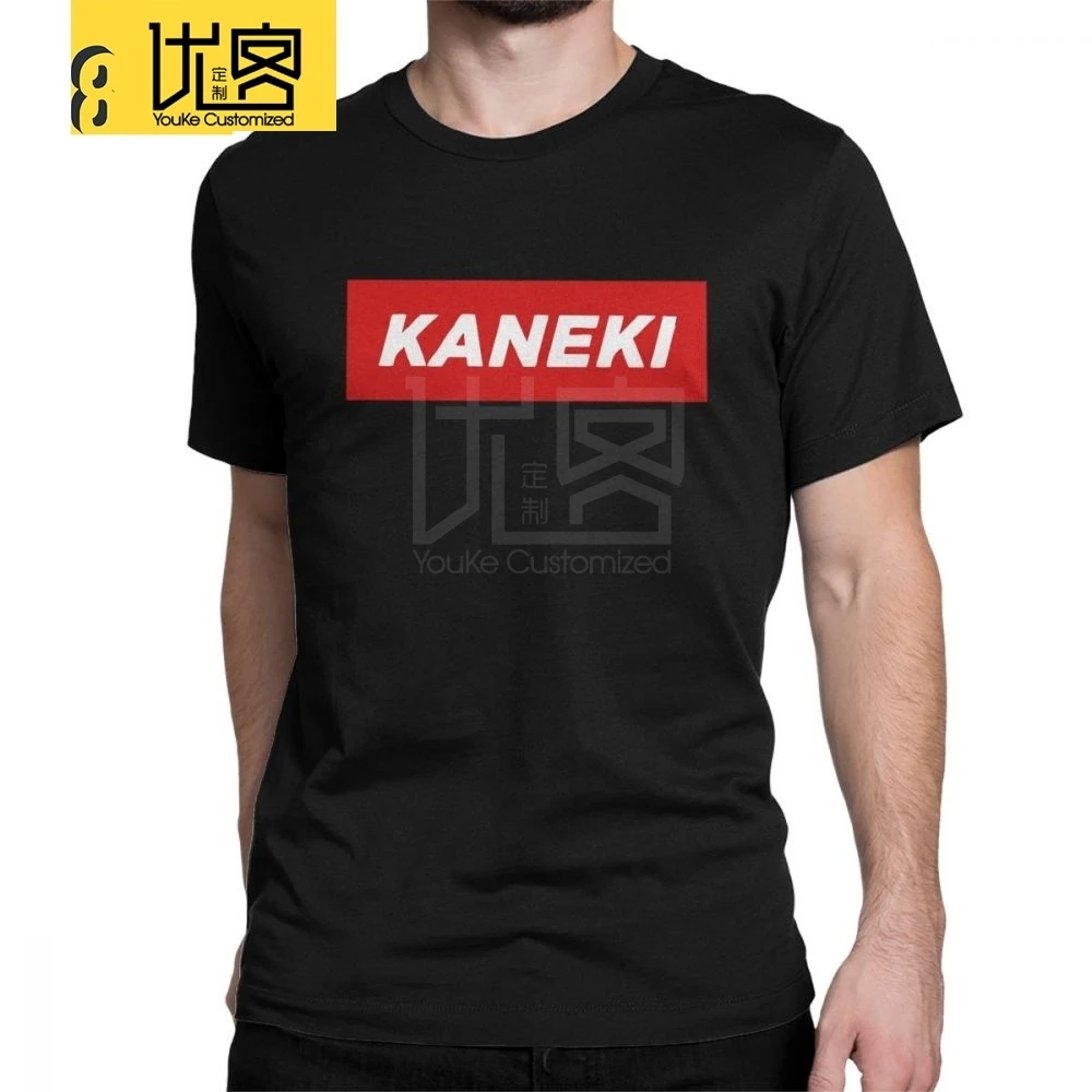 Kaneki футболка с изображением японского аниме потрясающие футболки мужская одежда