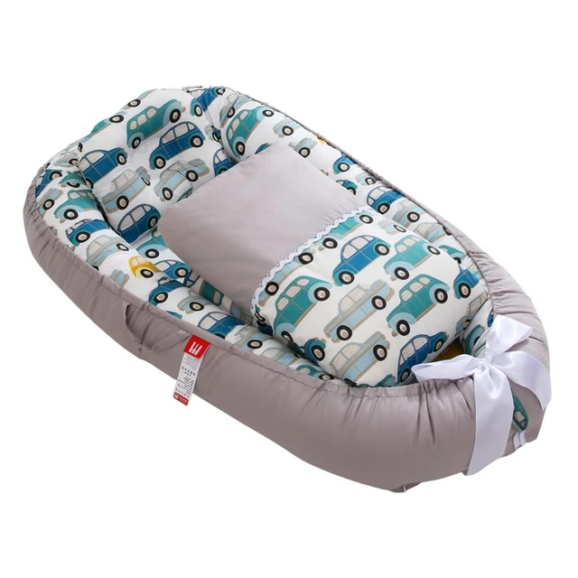 Lit nid de bébé avec oreiller Portable, berceau de voyage, transat