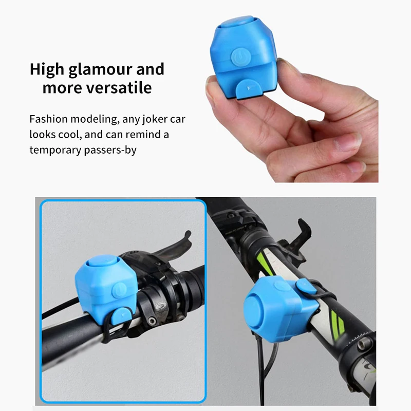 Велосипедное кольцо-колокольчик с высоким децибелом из силикагеля, легкие непромокаемые MTB Аксессуары для безопасности велосипеда, велосипедное кольцо-колокольчик
