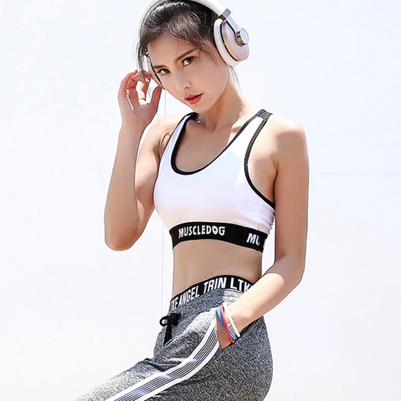 New running lady fitness clothes back bra no steel ring thin bra vests Gym Shirt Women Vest Gym Deportivo Mujer