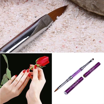 

1Pc Fashion Chic Design Artificial fiber Nail Pen Nail Art Salon Design Set Dotting Painting Drawing Polish Brushes Pen Tools