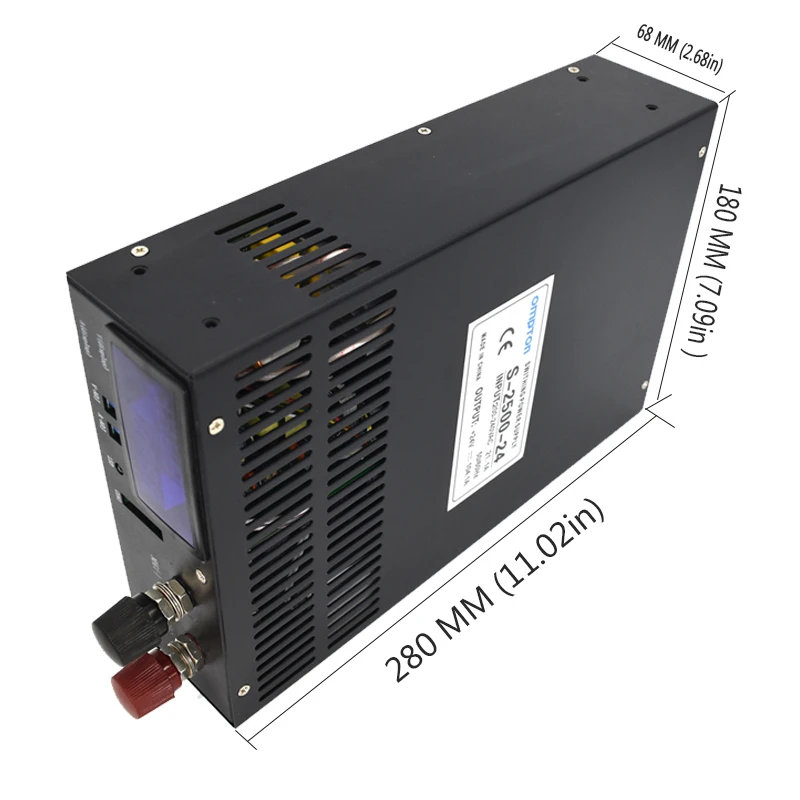 2500 Вт с переключателями высокой мощности блок питания S-2500-24V/12 В/36 В/48 В напряжение и ток Регулируемый источник питания с цифровым дисплеем