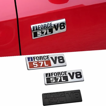 

3D Metal I FORCE 5.7L V8 Car Styling Fender Trunk Decoration Badge Emblem Logo Sticker for Toyota Land Cruiser Sequoia Tundra