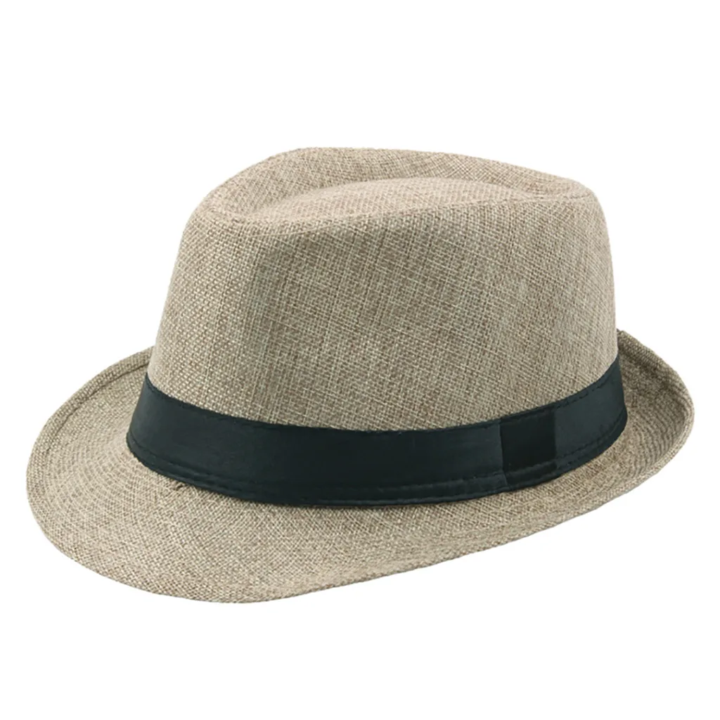 KH Womail Jazz Hat солнцезащитные шляпы для мужчин модная летняя шляпа рыбака Солнцезащитная Повседневная Уличная соломенная шляпа с полями party823 - Цвет: KH