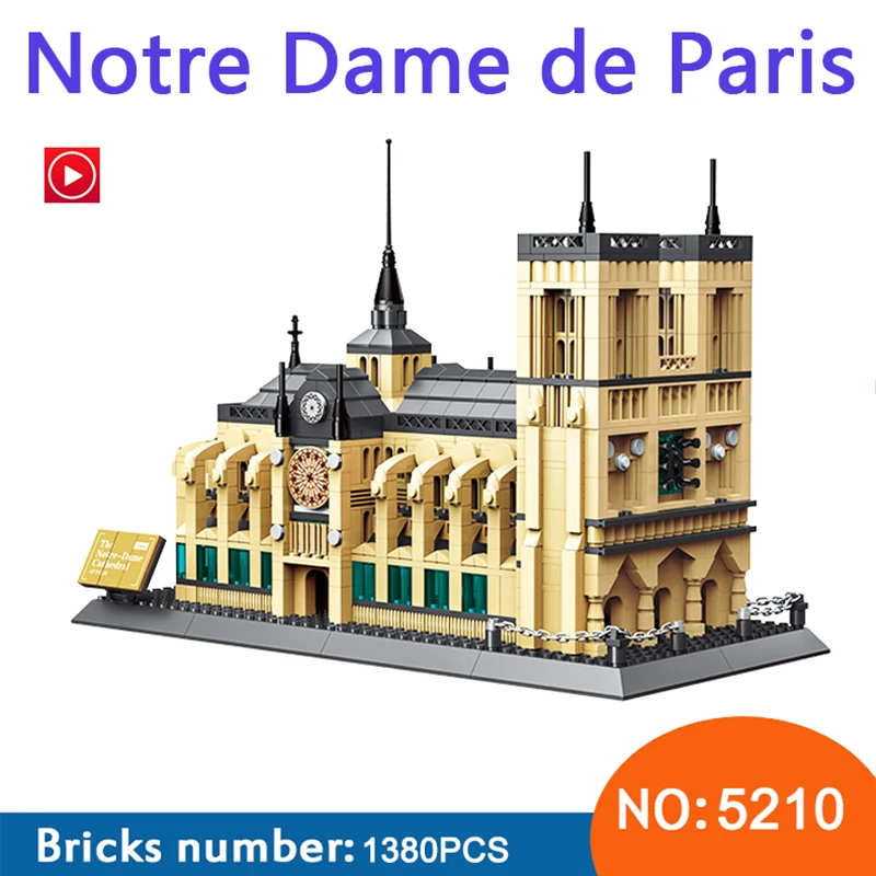 Всемирно известные архитектурные модели наборы собора Нотр-Дам Парижа