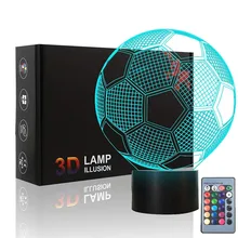 

Soccer Ball Shaped Night Lights Colorful Lamp Football Sport Fans Gifts Club Bar World Cup Home Decoration Kids Birthday Gifts