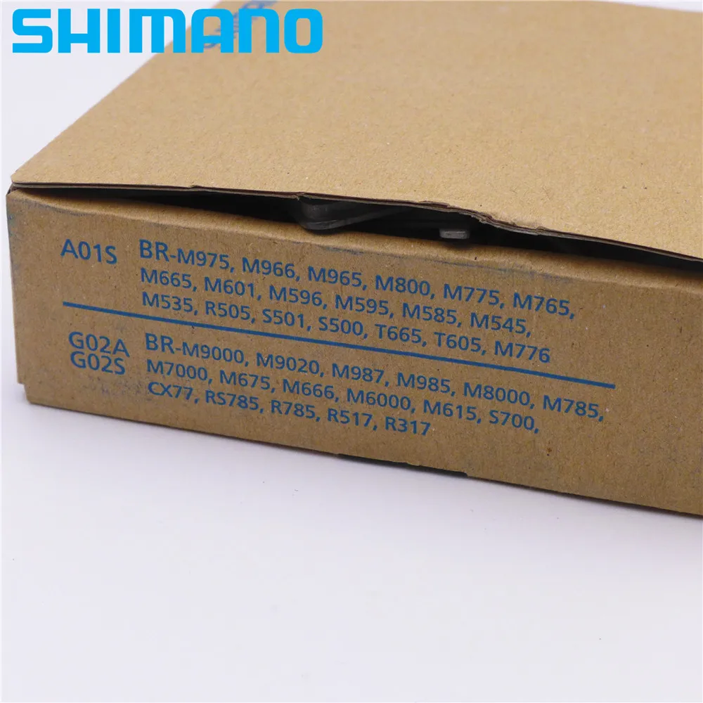 Оригинальные SHIMANO A01S MTB дисковые Тормозные колодки из смолы для BR-M975/M775/M596/M595/M665