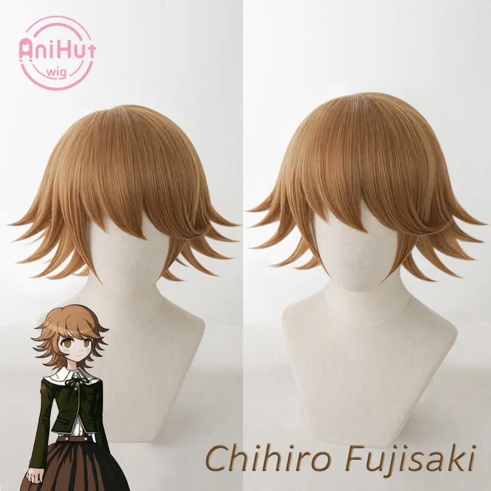 Anihut Peluca De Chihiro Fujisaki Para Mujer Peluca De Danganronpa Para Cosplay Pelo Sintetico Resistente Al Calor Fujisaki Chihiro Trajes De Juego Aliexpress