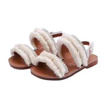 

2020 New Crystal Toddler Tassel Sandals For Baby Girl Summer Princess Shoe Children'S Sandals Kids Little Girl 1 2 3 4 5 6 Years