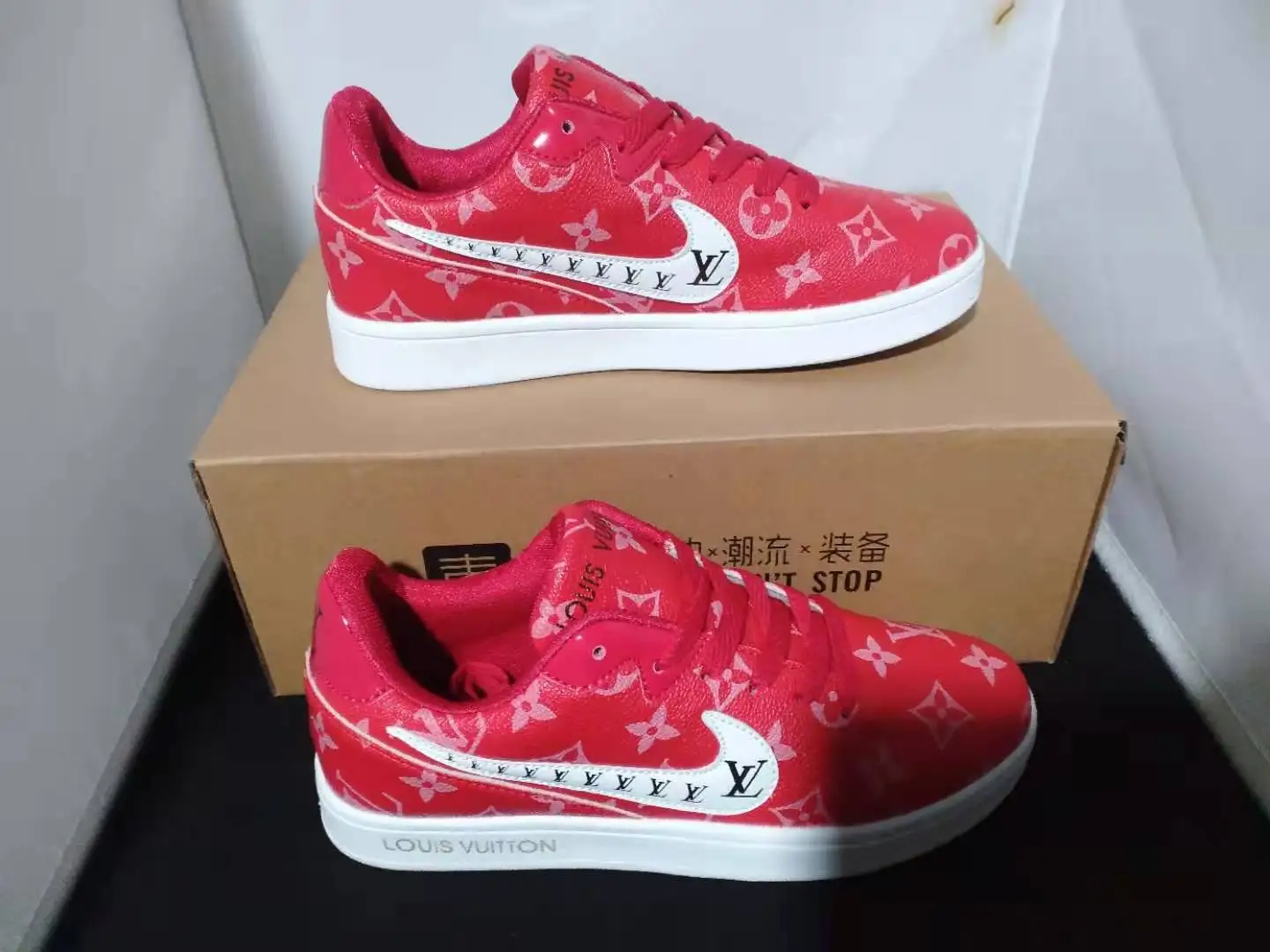 Nike LV совместных именное женское кроссовки Повседневная дышащая обувь на