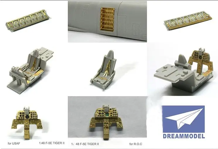 

Dream model DM2007 1/48 F-5E TIGER II Etching piece modification for AFV