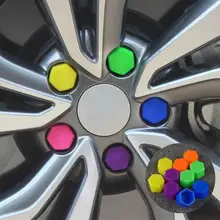 20 шт., Универсальная автомобильная винтовая защита колес, колпачок для шин, силиконовая крышка для защиты окружающей среды, колпачок для автомобильных шин