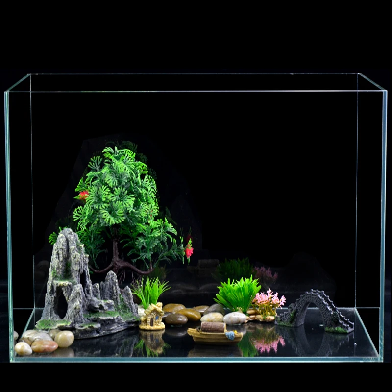 Ornaments Landscaping Simulation Rockery decoration Artificial Resin Rockery Aquarium Stone Moss fish live Aquarium accessories fish tank ornaments mini landscape ornaments fish tank decorations aquarium ornaments