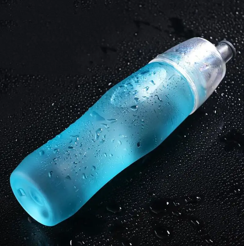 Yoga Camping Drinking Tools 740ML Scrub Sports Water Bottle Portable Plastic Spray Bottle Leakproof Travel Cup Candy Color