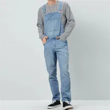 Новинка, обтягивающие джинсы для мужчин, уличная одежда, рваные мужские джинсы с потертостями, комбинезон, уличная одежда, брюки на подтяжках