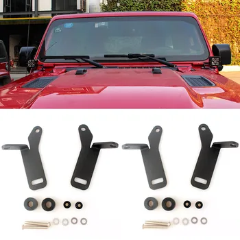 

1 Pair Side-Mounted Bracket A-pillar Mount Working Light Fit For Jeep Wrangler JL 2018-2019