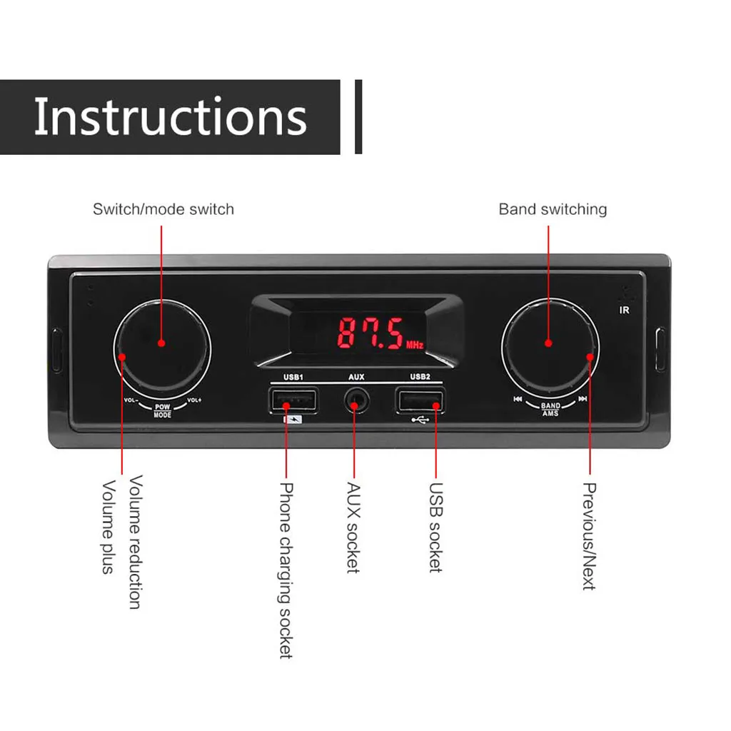 12 В Bluetooth Автомобильный MP3-плеер беспроводной приемник mp3 для перевозки хлеба автомобиля CD изменение DVD автомобильный модуль fm-радио TF AUX аудио адаптер