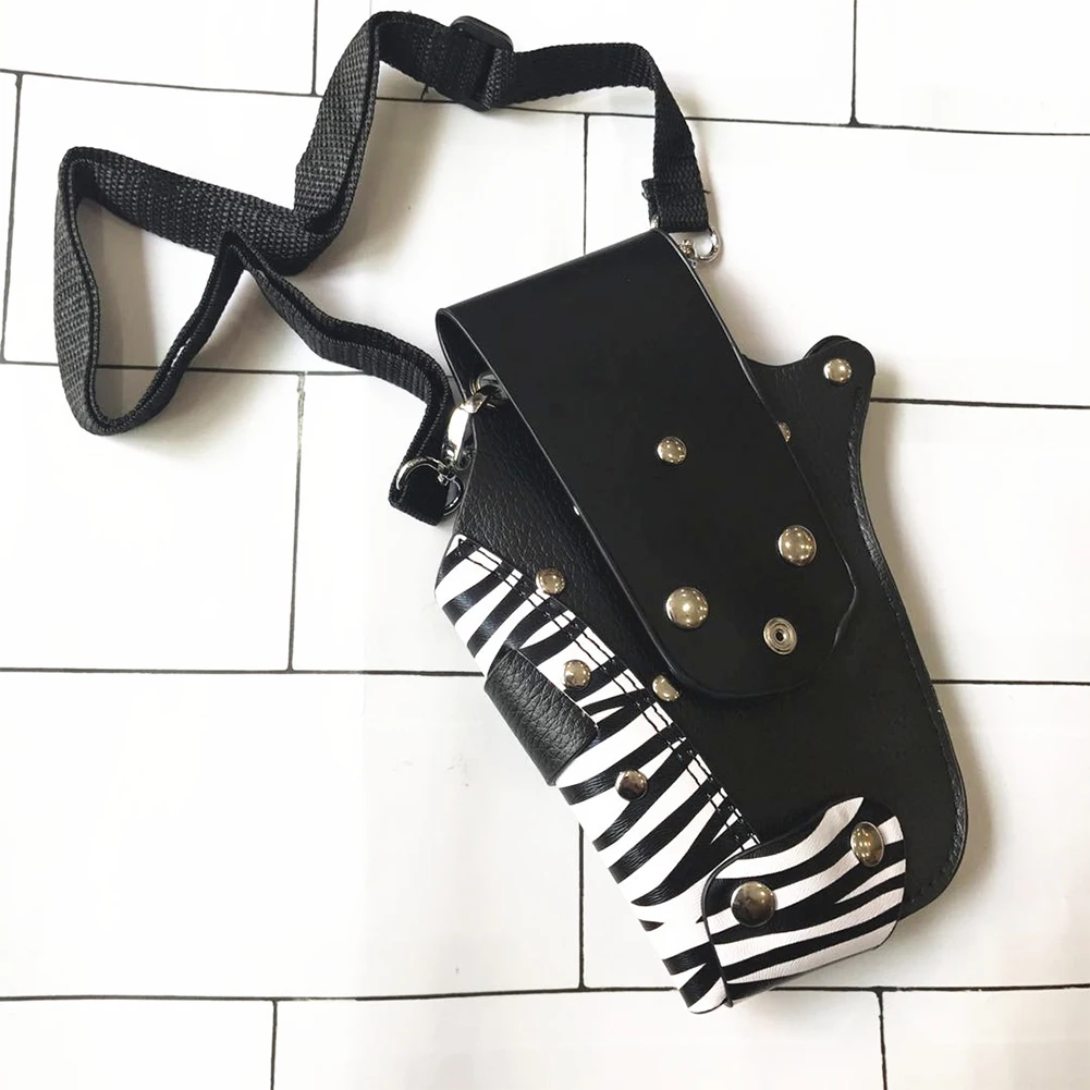 PU Leather Barber Clips Professional Salon Multifunction Waist Tool Storage Hairdressing Fashion Hair Styling Pouch Scissor Bag