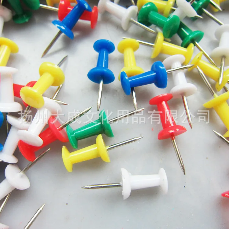 Поперечная граница для нового стиля офисных канцелярских товаров 400-цвет Push Pin пробковый винт напрямую от производителя продажи